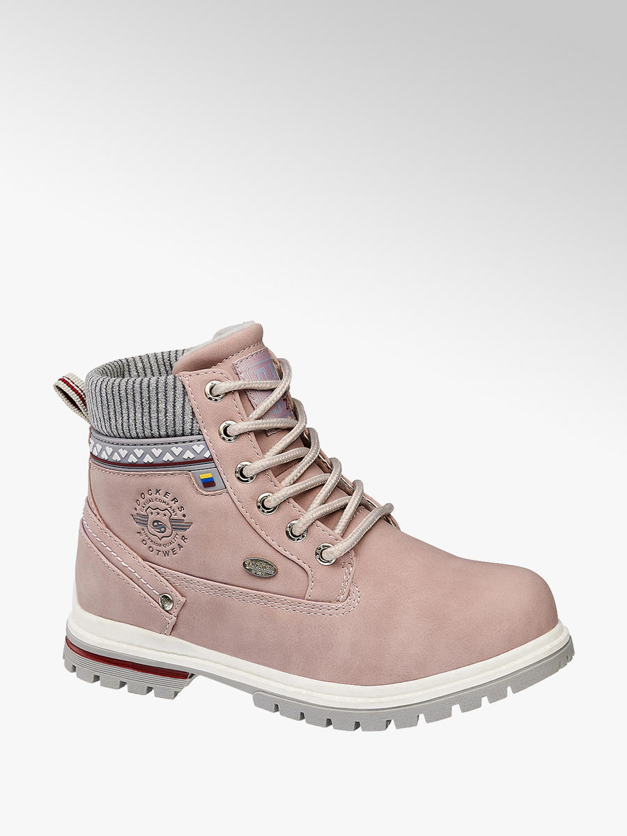 Dockers Gefütterte Schnürboots in Rosa | DEICHMANN AT fgefütterte stiefel kinder dockers